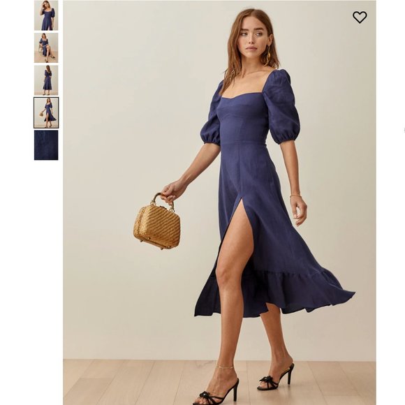 NEW Reformation - Belgium Linen Dress - Picture 2 of 8